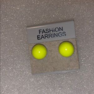 Neon ball earrings 🐠